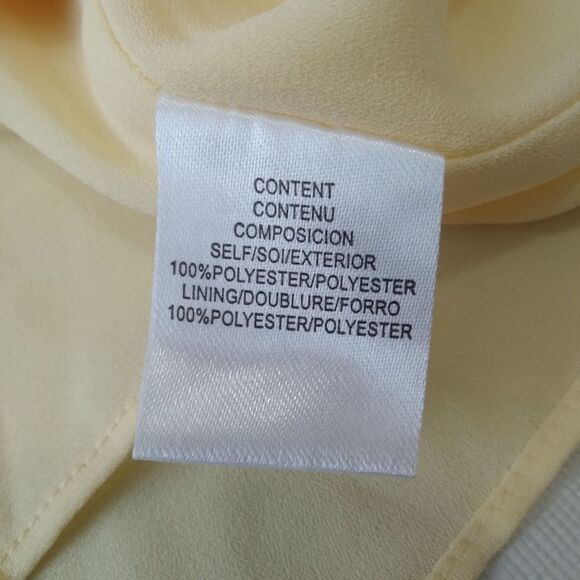 WAYF Posie Yellow Lace Trim Sleeveless Strappy V-Neck Camisole Tank Top Medium - Picture 5 of 14